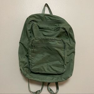 BAGGU green backpack in good condition.
